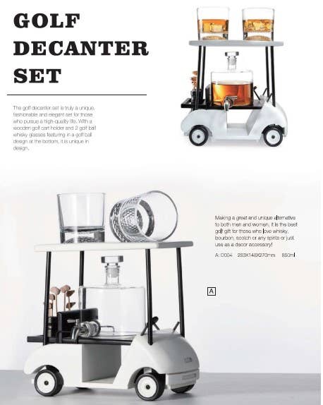 Bar Originale Golf Buggy Decanter set
