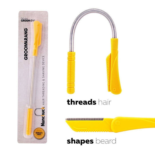 Groomarang 'Nunchuck' World's First Hair Threading and Shaving Device