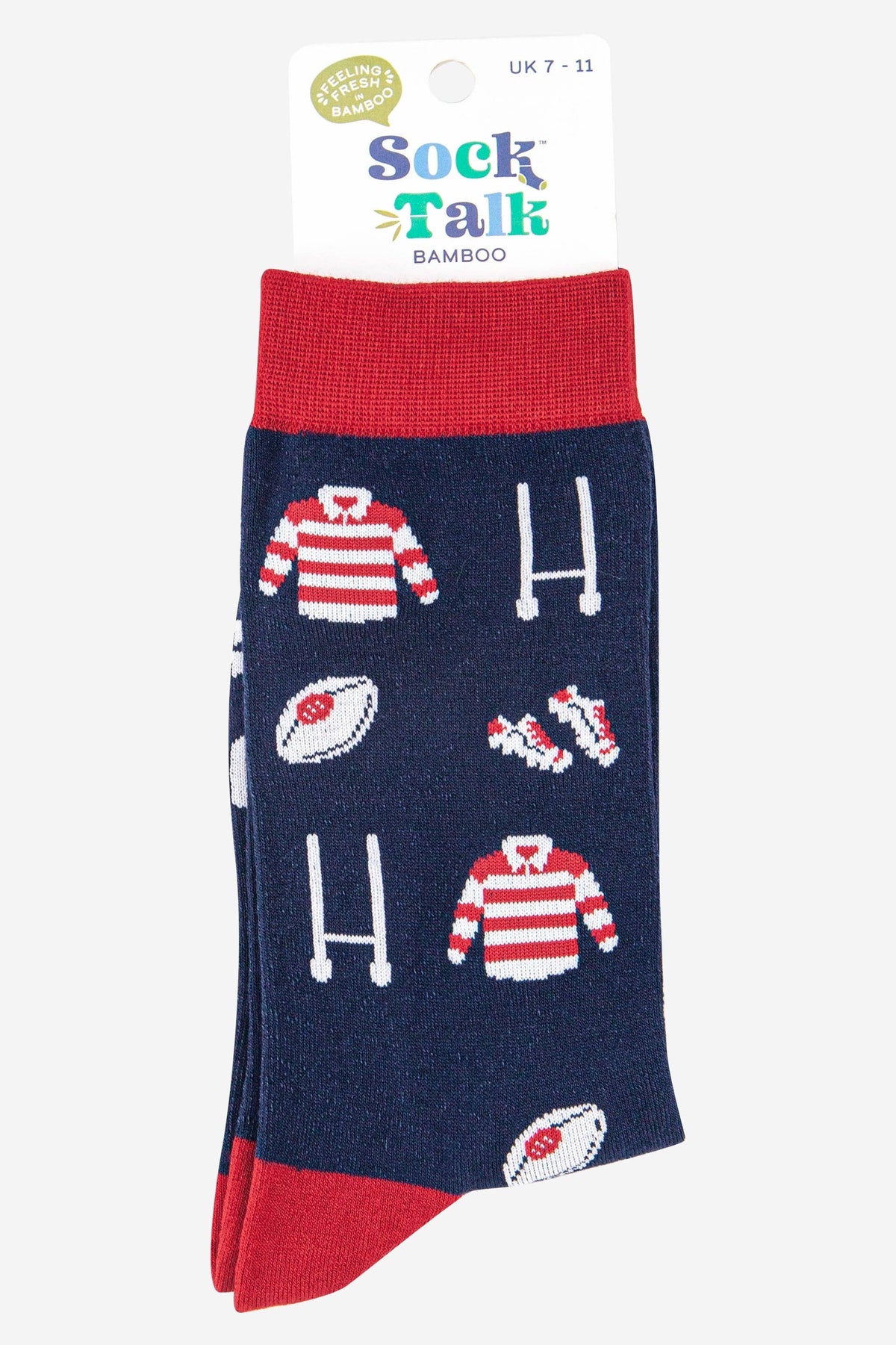Men's Bamboo Socks - Navy Blue, Rugby