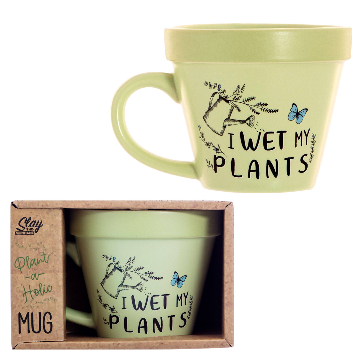 Wet My Plants Plant Pot Mug - Gardening Gifts
