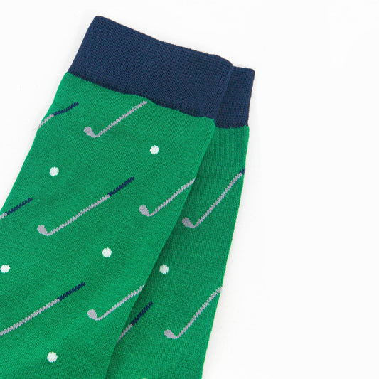 Golf Club Bamboo Socks in Green