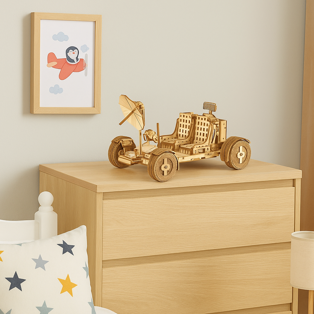 DIY Model wooden kit Lunar car