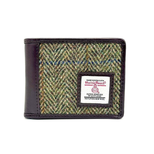 Harris Tweed Bifold Wallet Country Green