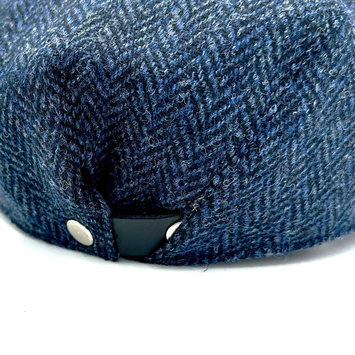 Harris Tweed Flat Cap (One Size Fits All) Blue Herrinbone