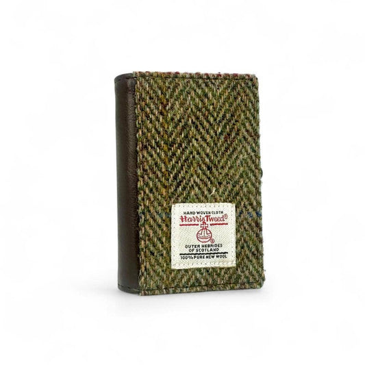 Harris Tweed RFID Pop Up Card Wallet in Country Green