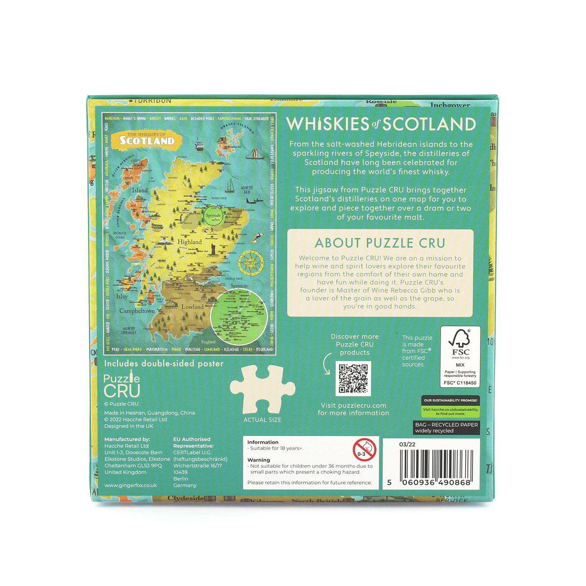 Puzzle Cru Whiskies Of Scotland Puzzle