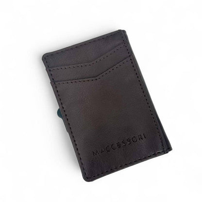 Harris Tweed RFID Pop Up Card Wallet in Country Green