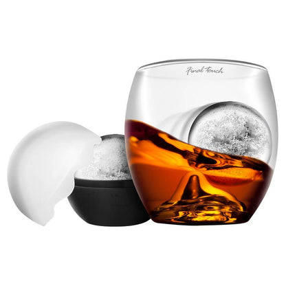 Final Touch On the Rocks Glass and Ice Ball Mould Set