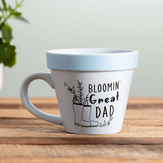 Blooming Great Dad Plant Pot Mug - Gardening Gifts