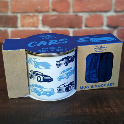 Gentleman’s Emporium Enamel Cars Mug & Sock Set