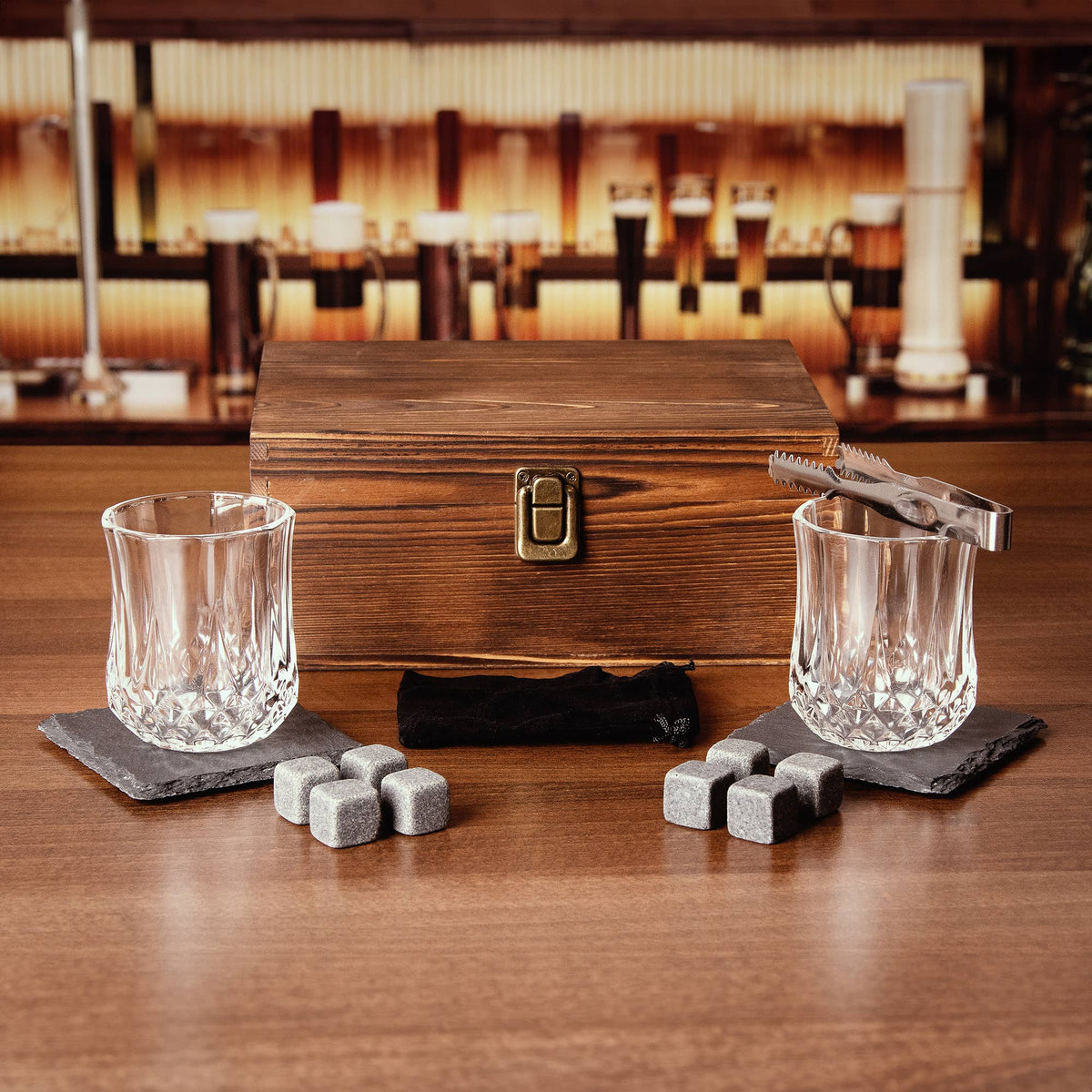 Bar Originale Whisky Glasses and Stones Set