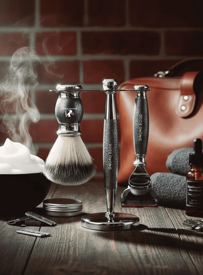 Sword Edge Premium Fusion 5 compatible shaving set-Greyson5