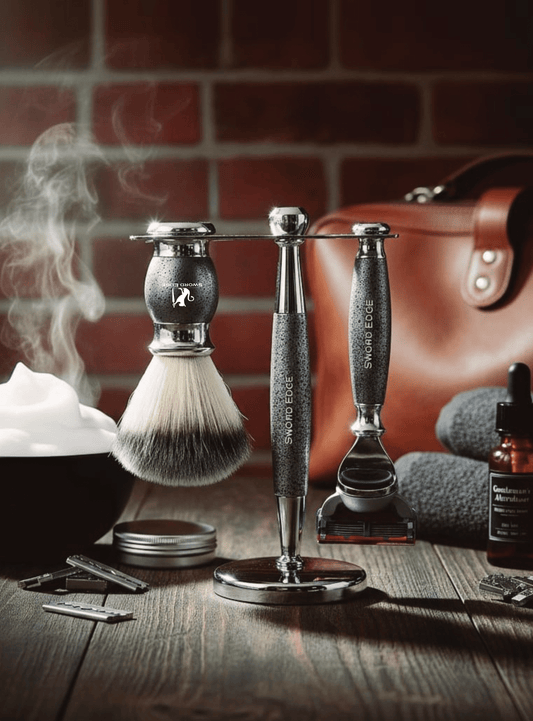 Sword Edge Premium Fusion 5 compatible shaving set-Greyson5