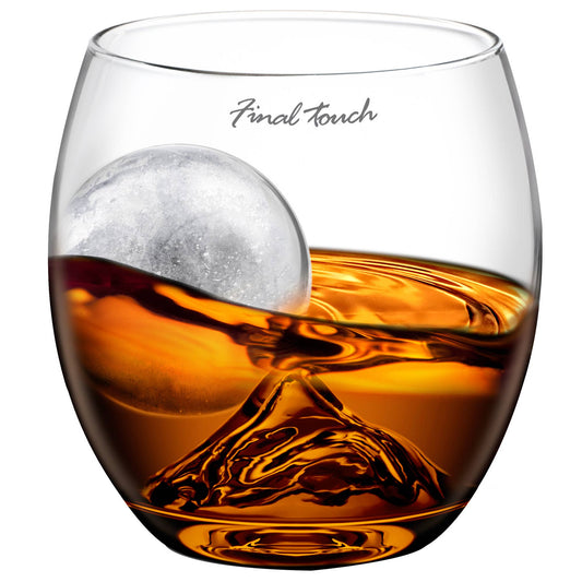 Final Touch On the Rocks Glass and Ice Ball Mould Set