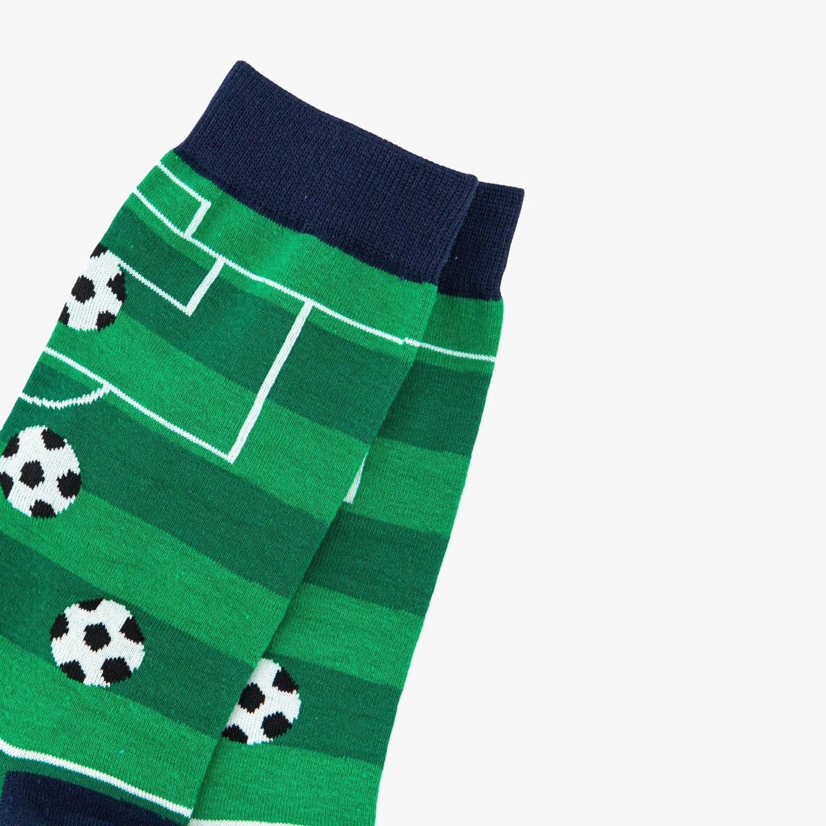 Football Pitch Bamboo Socks in Green