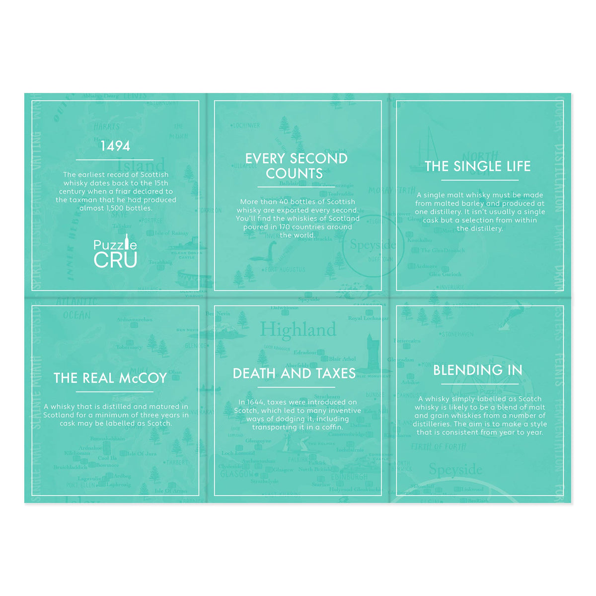 Puzzle Cru Whiskies Of Scotland Puzzle
