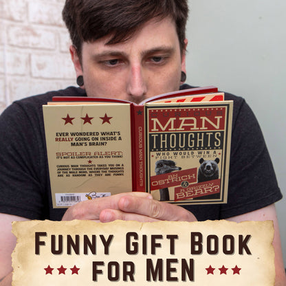 Curious Man Thoughts - Funny Gift Book - Novelty Men's Gift