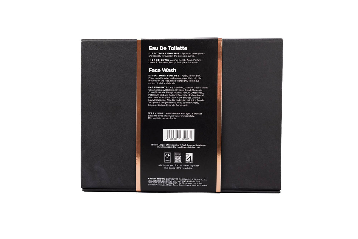 Fragrance Gift Set Box (Face Wash, Eau De Toilette)