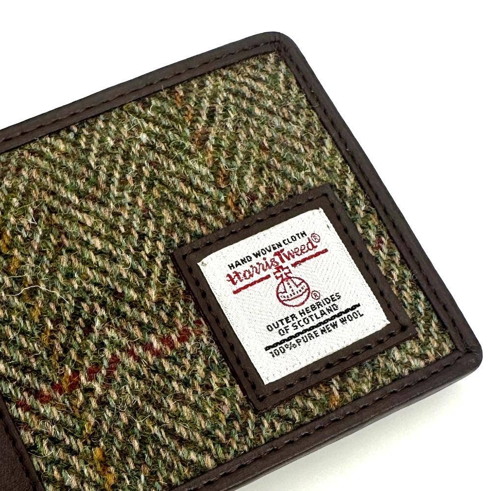 Harris Tweed Bifold Wallet Country Green