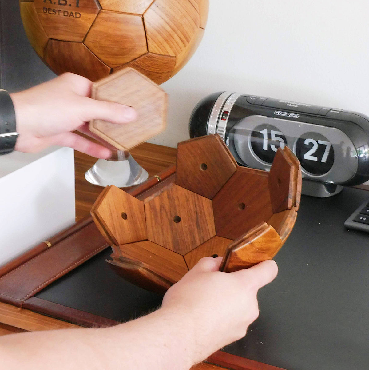 Wooden Football 3D Puzzle