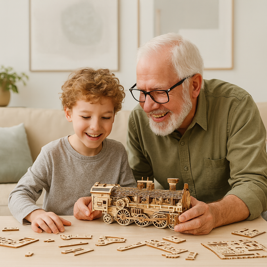 DIY Model wooden kit train