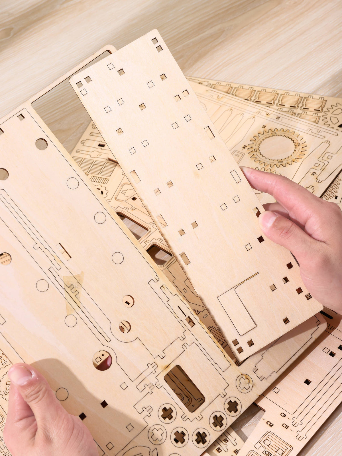 DIY Model wooden kit double decker bus