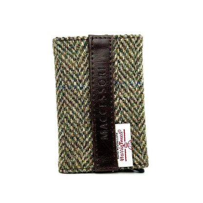 Harris Tweed RFID Pop Up Card Holder Country Green