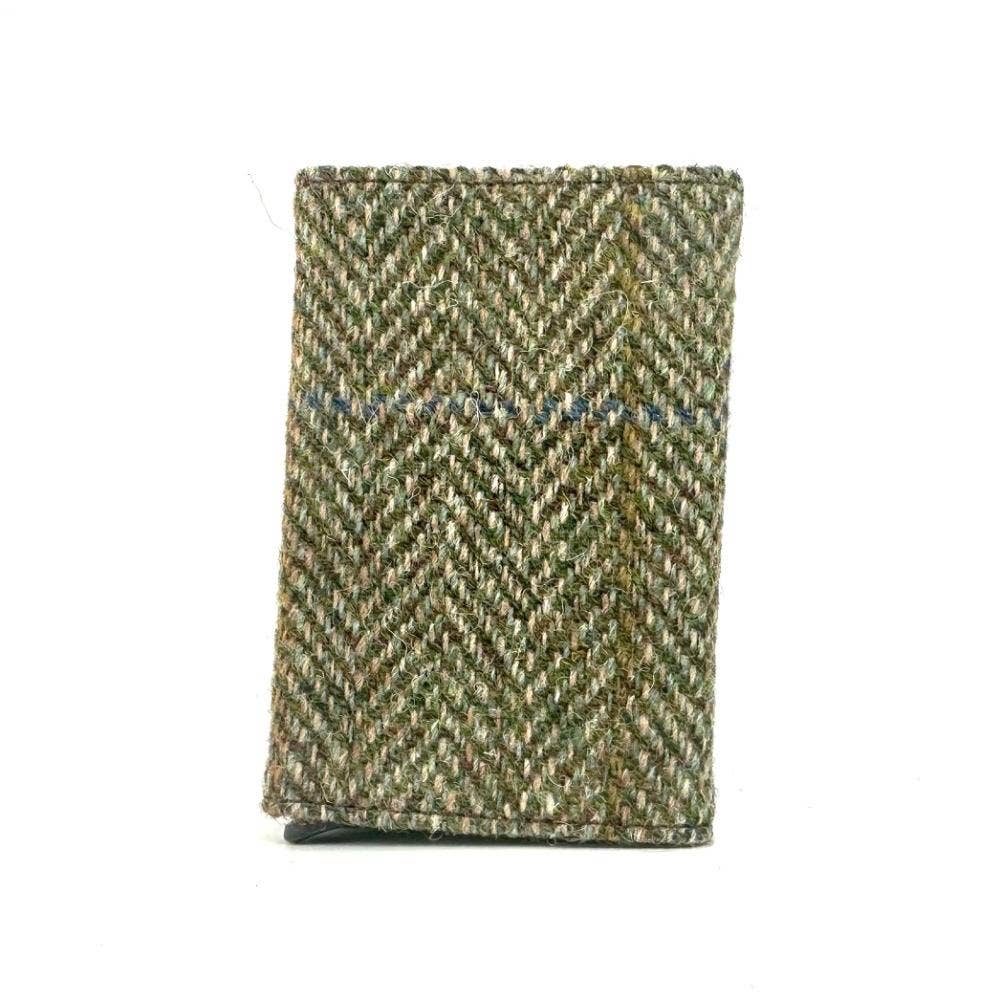 Harris Tweed RFID Pop Up Card Holder Country Green