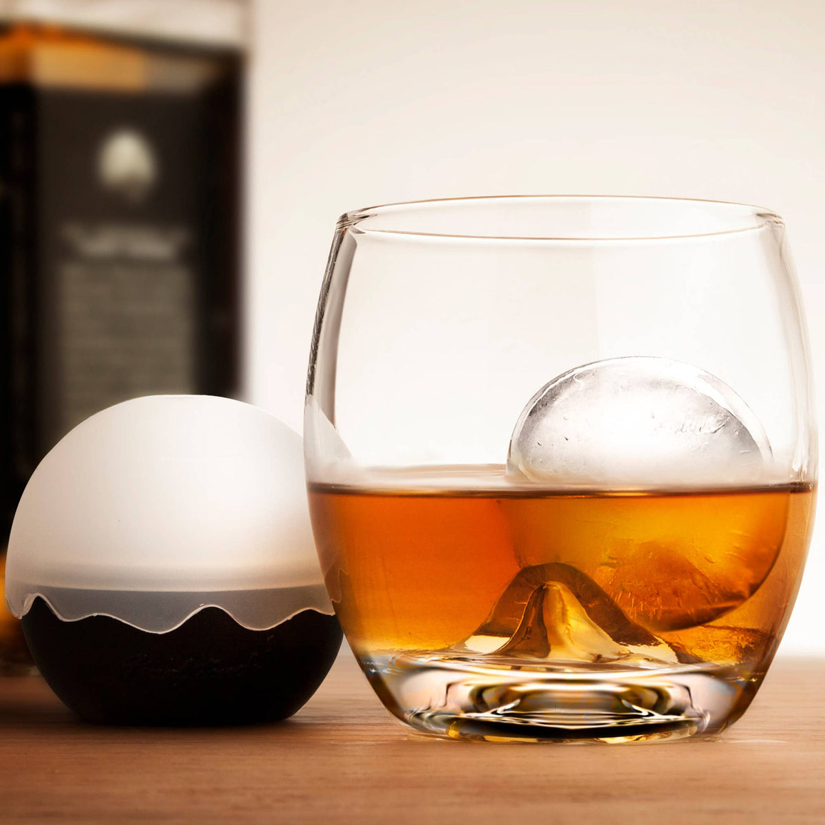 Final Touch On the Rocks Glass and Ice Ball Mould Set