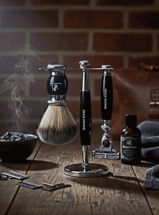 Sword Edge Premium Mach 3 compatible shaving set "Benson"