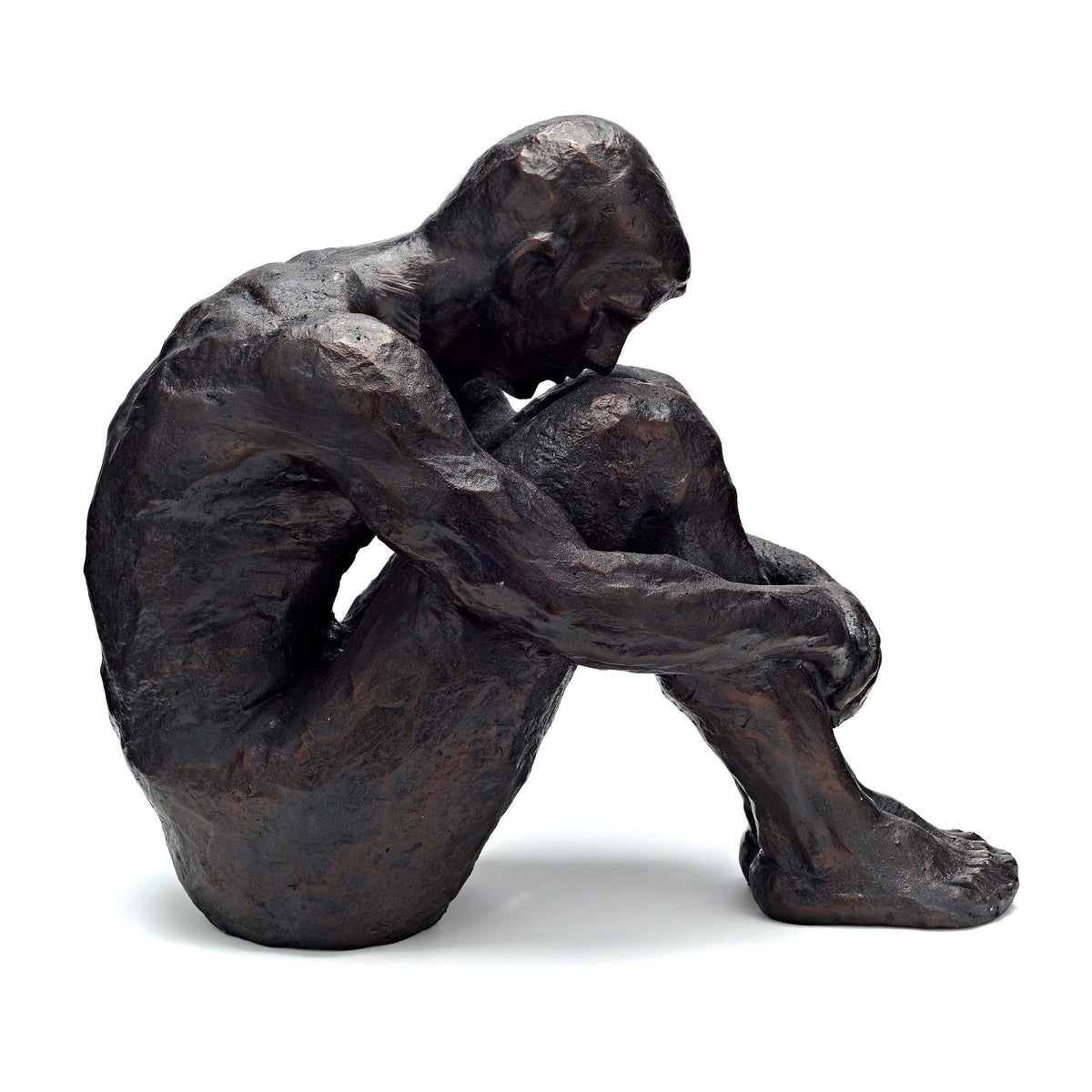 Large Sitting Man Bronze