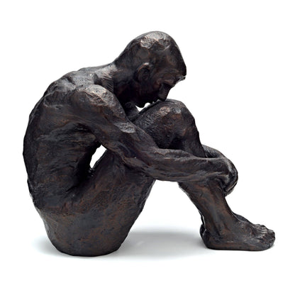 Large Sitting Man Bronze