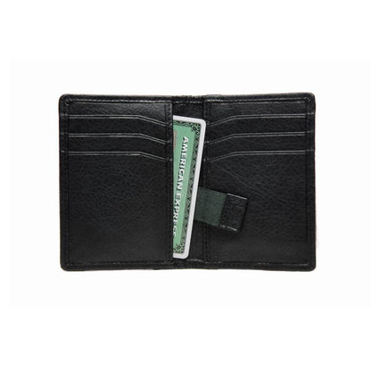 Harris Tweed Slim Card Holder Charcoal Herringbone