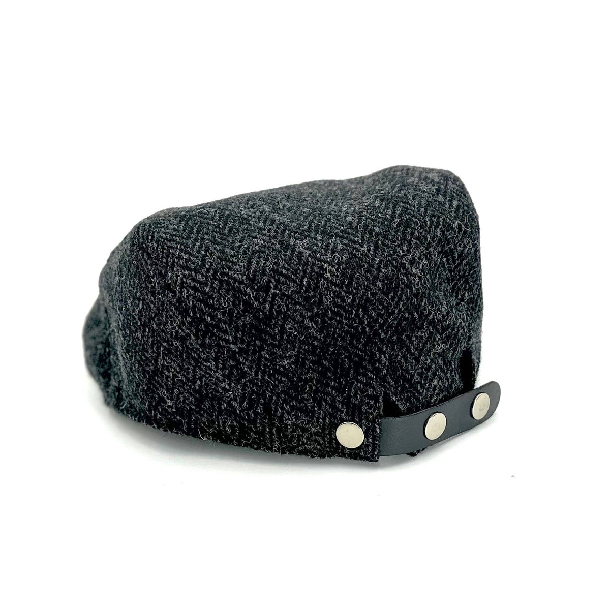 Harris Tweed Flat Cap (One Size Fits All) Charcoal