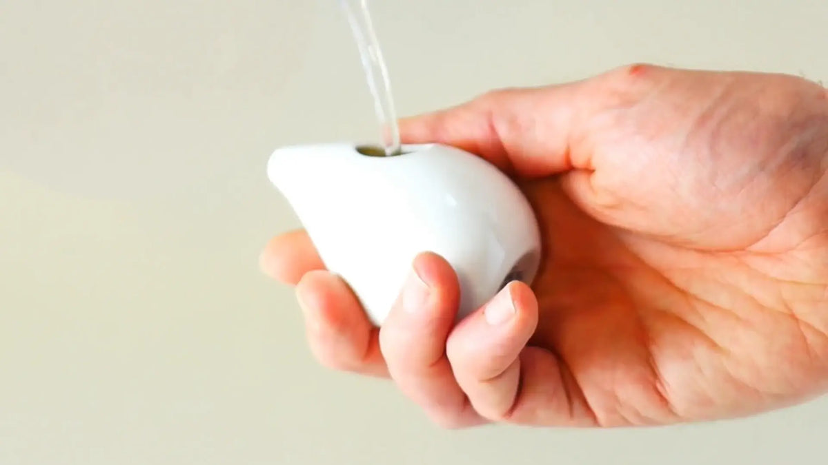 Ooshky Whisky Water Jug - White Ceramic