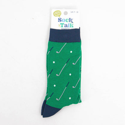 Golf Club Bamboo Socks in Green