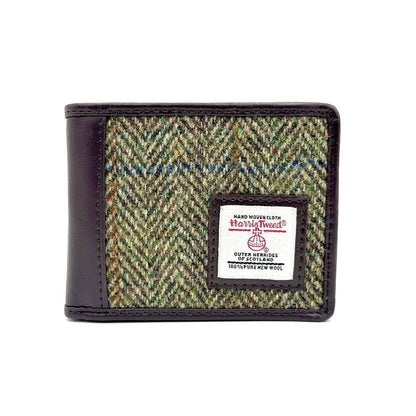 Harris Tweed Bifold Wallet Country Green