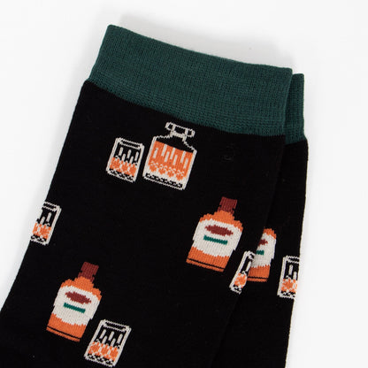 Men's Bamboo Socks - Black, Whisky