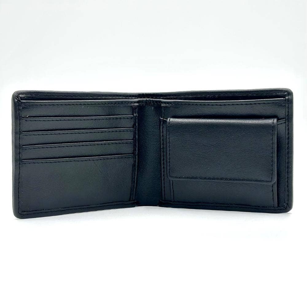 Harris Tweed Bifold Coin Wallet Blue