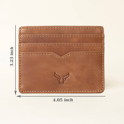 'THE PRESTIGE COMBO' Tan Genuine Leather Wallet & Cardholder Combo Gift Box
