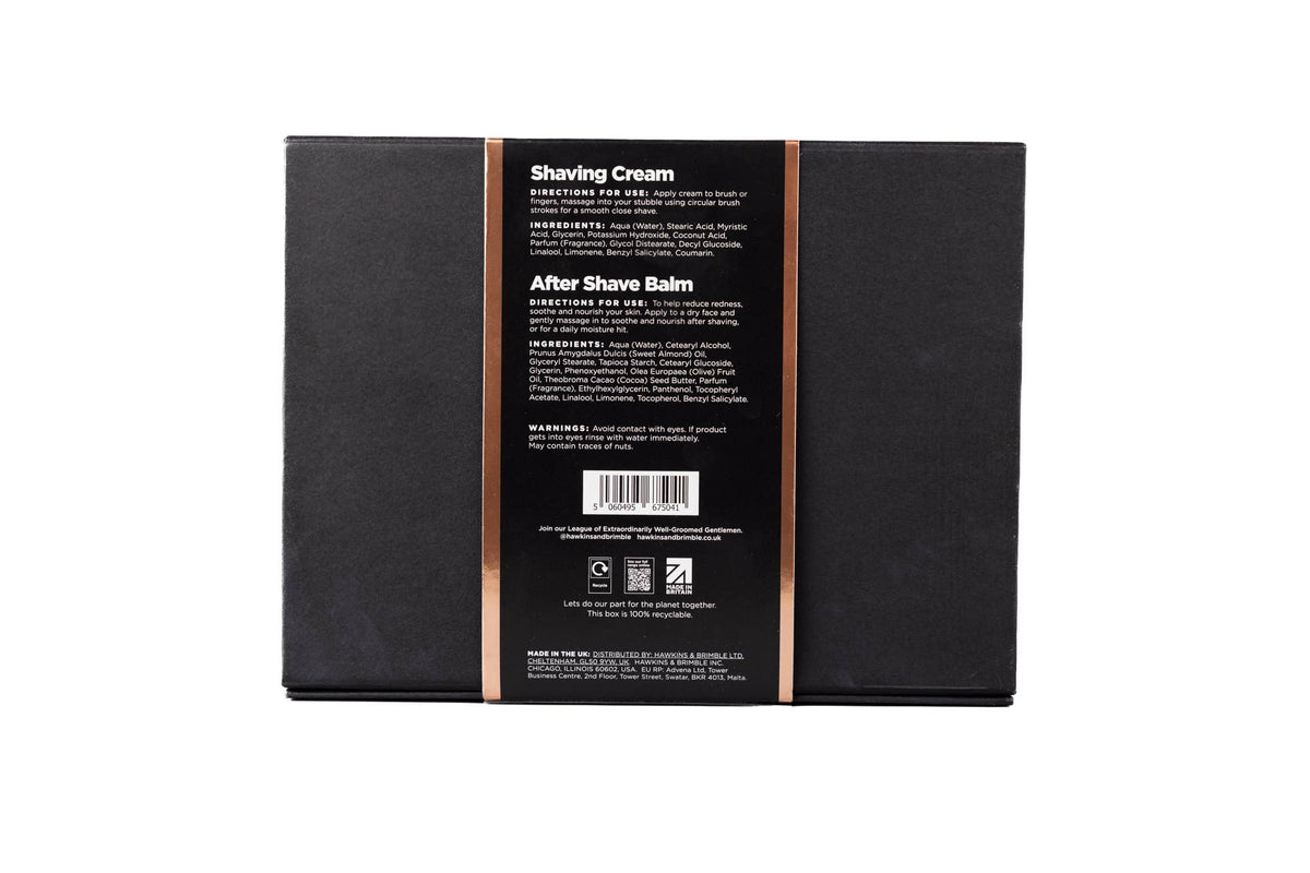 Shaving Gift Set Box (Shaving Cream + Aftershave Balm)