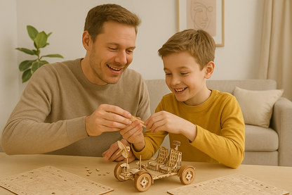 DIY Model wooden kit Lunar car