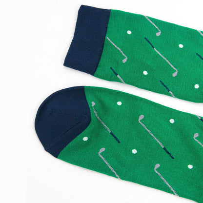 Golf Club Bamboo Socks in Green