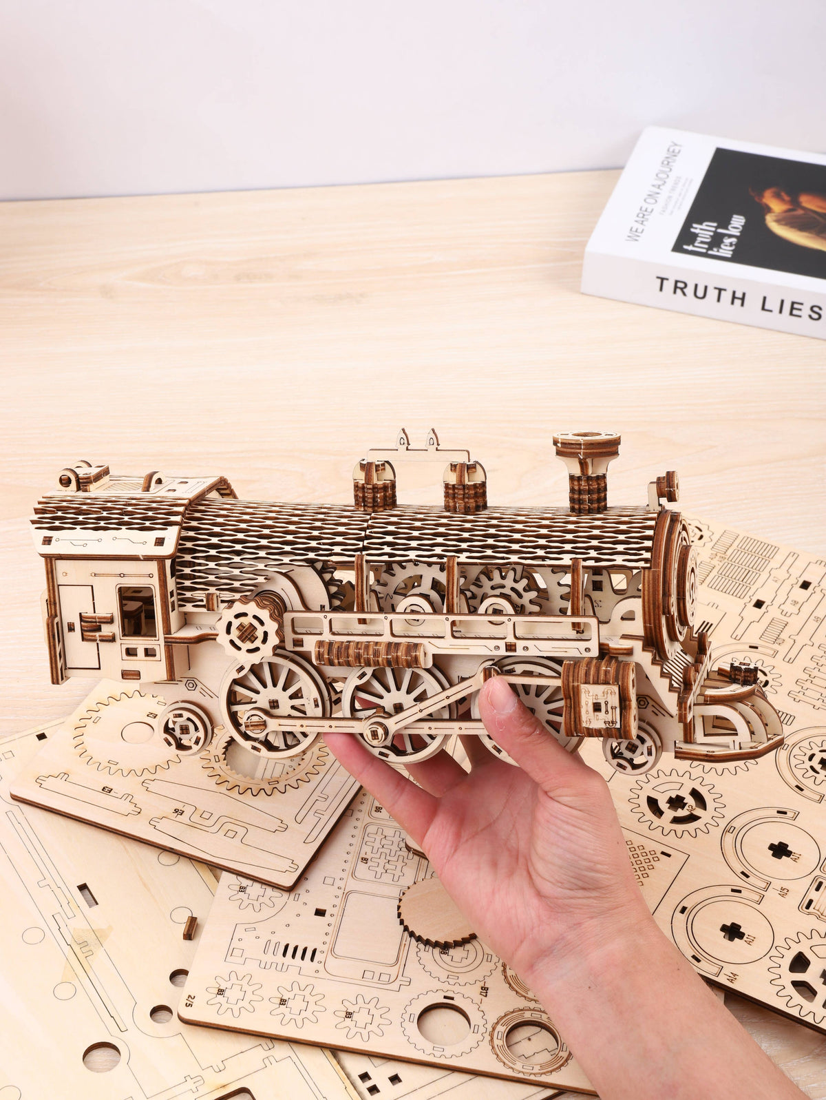 DIY Model wooden kit train