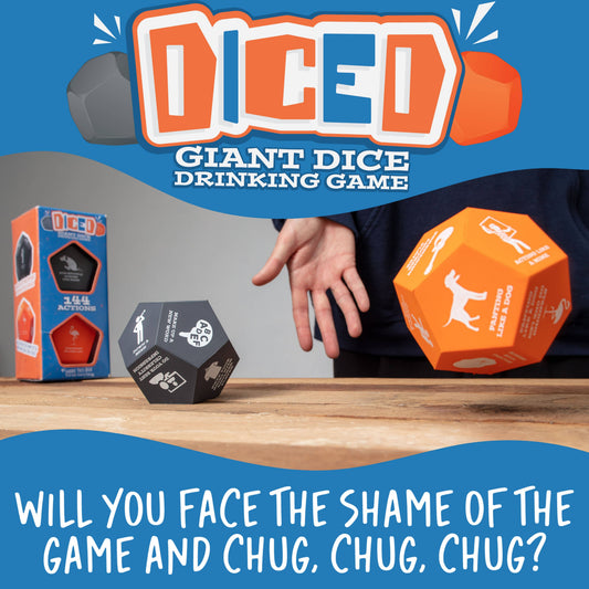 Diced - Giant Dice Adult Drinking Games - Adult Party Games